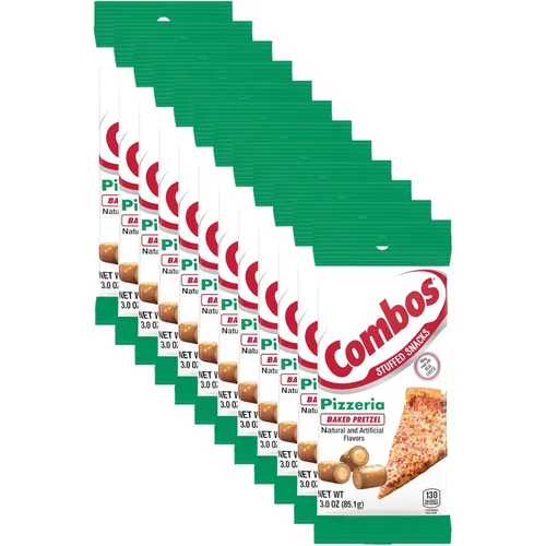 Miniatura 9 de COMBOS Stuffed Snacks Cheddar - Bocadillos de pretzel horneados con queso cheddar, bolsas individuales de pretzels de 3.0 onzas (paquete de 12)