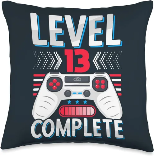 Wedding Anniversary Gift For Couple: Husband, Wife 13 aniversario de boda, para él y ella, almohada casada de 13 años, 16 x 16 pulgadas, multicolor