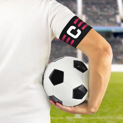 Miniatura 7 de Sports Captain C Arm Band for Team Training, Unisex Elastic Soccer Captain Armband Adjustable Outdoor Football Player Captain's ArmBands for Adult