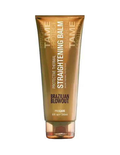 Brazilian Blowout Bálsamo alisador térmico protector, 8 onzas líquidas (paquete de 1)