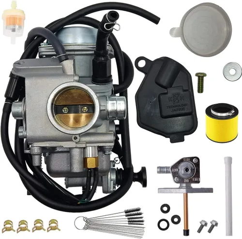 Carburador apto para Honda Rancher 350 TRX350TM TRX350FM Rancher ES TRX350TE TRX350FE 2x4 4x4 2000-2006 con filtro de aire 16100-HN5-M41