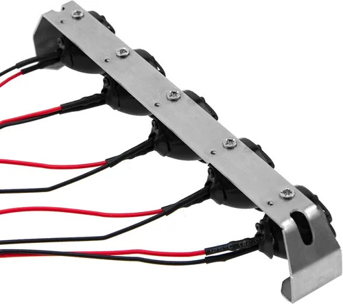 Miniatura 3 de Kit de barra de luz para techo de coche RC 1/10 compatible con Traxxas TRX-4 Axial SCX10 90046 RC4WD D90 CC01 RedCat Gen8 1/10 1/12 RC Crawler Truck
