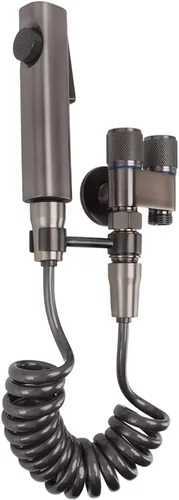 Pulverizador de bidé de mano para inodoro, accesorio de rociador de acero inoxidable para lavado femenino y doble interruptor, accesorio de bidé de
