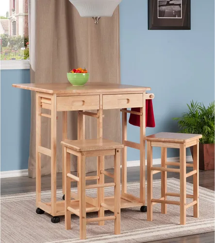 Miniatura 13 de Winsome Wood Suzanne - Set de cocina cuadrado, natural, haya