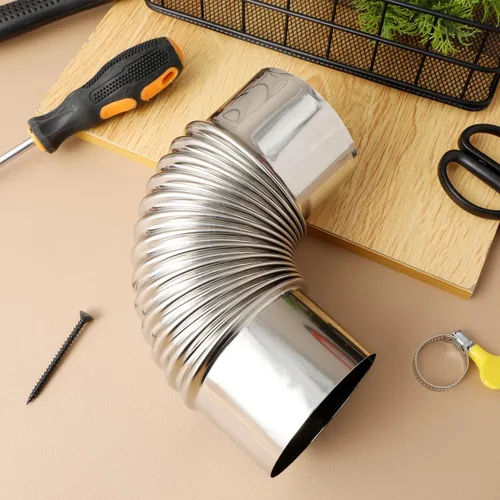 Miniatura 7 de Uonlytech Estufa de leña, escape de chimenea, estufa de leña, kit de estufa de pellets de codo, estufa de 3 pulgadas, estufa de codo de chimenea