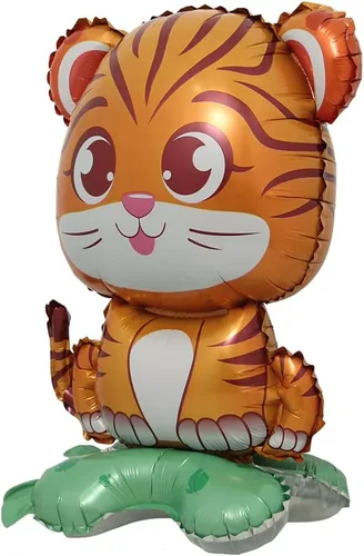 Miniatura 35 de Globos de animales 3D autosostenibles RUIANSI de zorro, koala, león, elefante, panda, vaca, conejo, dinosaurio, triceratops, estegosaurio para baby