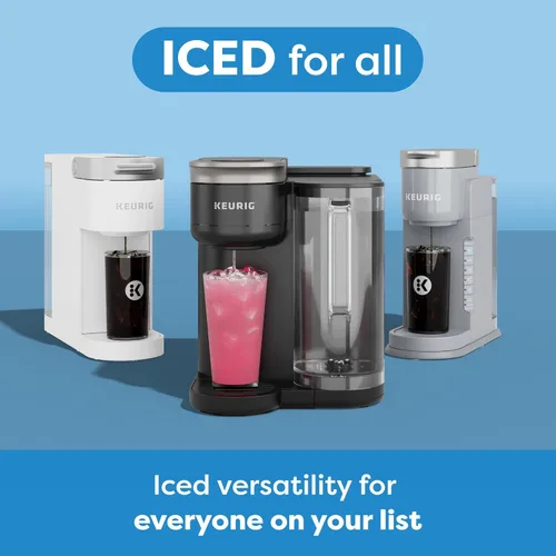 Miniatura 8 de Keurig K-Iced Cafetera helada, cafetera helada de una sola porción K-Cup, con capacidad de café caliente y frío, prepara cualquier cápsula K-Cup