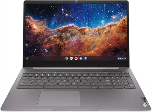 Lenovo 15.6" FHD Chromebook - Intel Quad-Core N4120(> N4020) 4 GB RAM, almacenamiento de 128 GB (64 GB eMMC + 64 GB tarjeta SD), laptop para el Gris