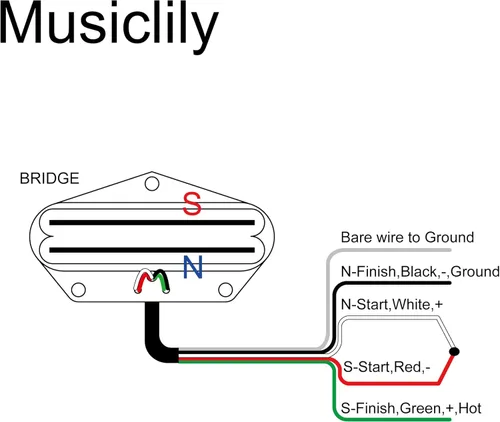 Miniatura 3 de Artec TRA73C Alnico 5 Hot Rail Tele Pickup Single Coil Size Humbucker Bridge Pickup 12K para Fender Telecaster guitarra eléctrica, riel cromado Cromo