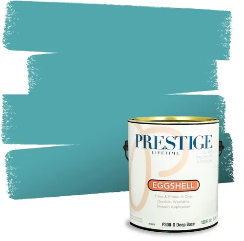 Miniatura 12 de PRESTIGE Pintura interior e imprimación en uno, azul cielo, semi-brillante, 1 galón