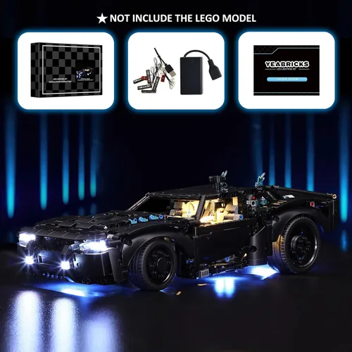 Miniatura 5 de YEABRICKS Luz LED para Lego-42127 Technic The Batmobile Building Blocks Model (Lego Set no incluido)
