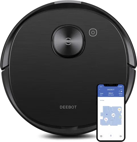 Miniatura 11 de ECOVACS DEEBOT T50 Omni Robot Aspirador y trapeador, 3.19 pulgadas, ultra delgado, succión de 15,000 Pa, ZeroTangle 2.0, limpieza de bordes TruEdge