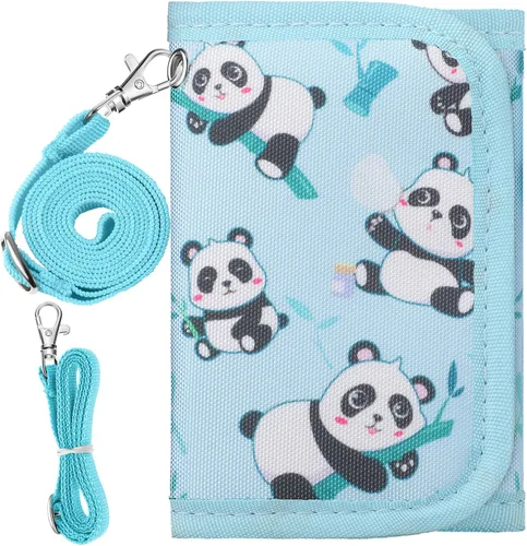 Miniatura 3 de Hapycat Cartera infantil para niñas, Panda-azul