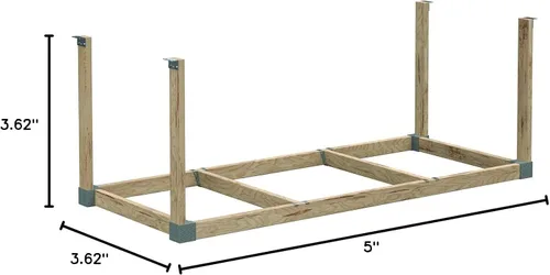 Miniatura 5 de HyLoft HEAVYweight - Kit de almacenamiento de plástico para techo de 48 pulgadas de ancho x 96 pulgadas de profundidad, color gris
