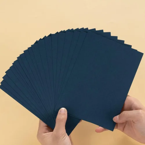 Miniatura 3 de Paquete de 100 tarjetas de papel grueso en blanco para invitaciones, tarjetas de felicitación, postales, fotos, papel grueso de 250 GSM