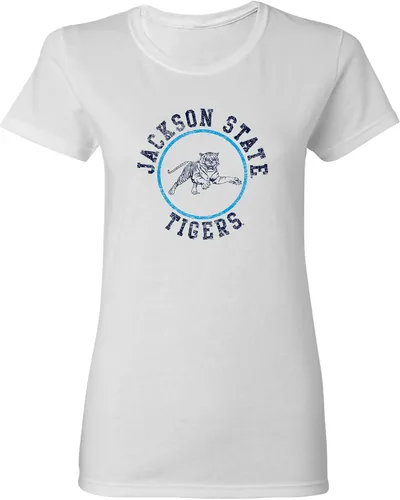 Miniatura 35 de NCAA - Camiseta para mujer, diseño de círculo envejecido, color del equipo, universidad