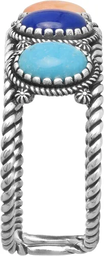 Miniatura 4 de American West - Pulsera de plata de ley para mujer, diseño de piedras preciosas múltiples, tallas S, M o L