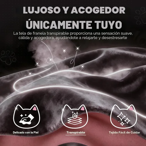Miniatura 7 de GTPOFFICE Linda silla de juegos con orejas de gato, silla ergonómica de computadora con reposapiés, soporte lumbar de pata de gato, cómoda silla