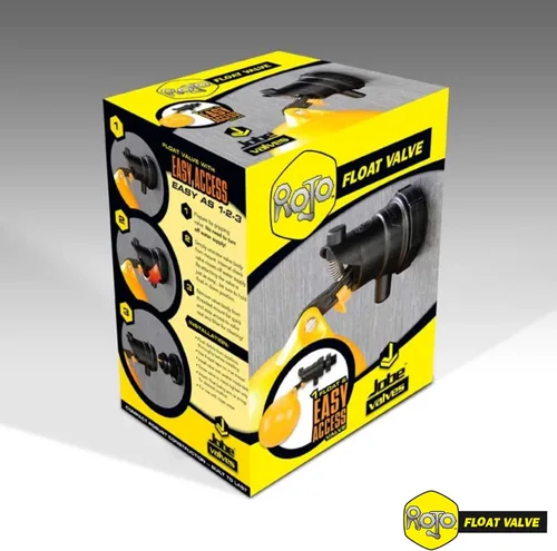 Miniatura 3 de Rojo Flotador Válvula, 3/4", Negro/Amarillo (1)