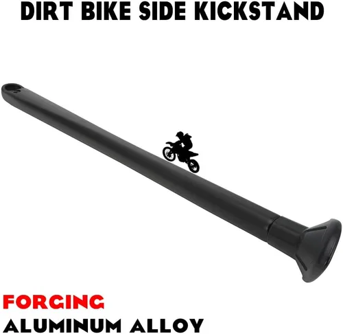 Miniatura 2 de JFG RACING Dirt Bike Kickstand lateral soporte forja aluminio con resortes para XC XCW XCF EXC EXCF 150 200 250 300 350 400 450 500 505 530 Negro