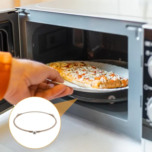 Miniatura 6 de Anillo giratorio de microondas de 8.74 pulgadas con rodillos de 0.591 in, anillo universal para horno de microondas, bandeja giratoria de repuesto