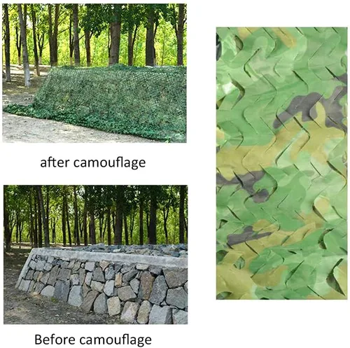 Miniatura 5 de Funda para camping al aire libre para caza, red de camuflaje, tela Oxford ignífuga, tela de camuflaje militar, terraza, garaje, piscina, mosquiteros