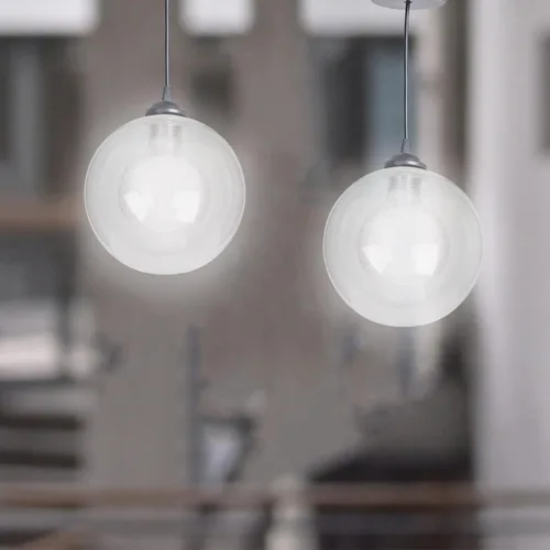 Miniatura 6 de Kichvoe Reemplazo de pantalla de lámpara de vidrio duradero para luz de techo base G9 Pantalla de globo transparente 3.9 pulgadas fácil instalación