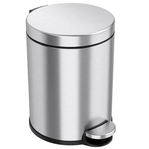 Miniatura 13 de iTouchless SoftStep Cubo de basura de baño con pedal delgado de 1.32 galones con filtro de olor AbsorbX y cubo interior extraíble, a prueba