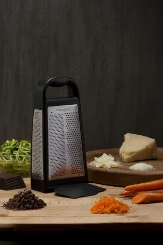 Miniatura 3 de Microplane Elite - Rallador de cinco cuchillas con base de taza medidora, cinco superficies de rejilla incluyendo cinta fina, gruesa, de doble cara