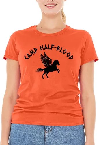 Miniatura 2 de shop4ever Camiseta Camp Half Blood Demigods para mujer