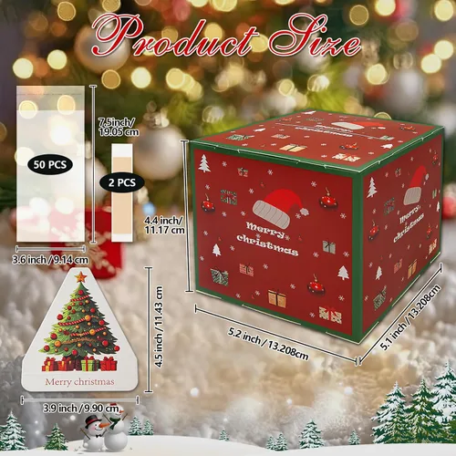 Miniatura 4 de Caja de dinero para regalo en efectivo con mecanismo de tirar, caja de regalo de dinero de Feliz Navidad, caja de regalo sorpresa con mecanismo