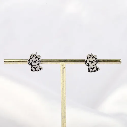 Miniatura 3 de AKTAP Pendientes de tuerca para perro Shih Tzu, regalos Shih Tzu, joyería para perro, mamá, Shih Tzu, regalo para amante (aretes de perro Shih Tzu)