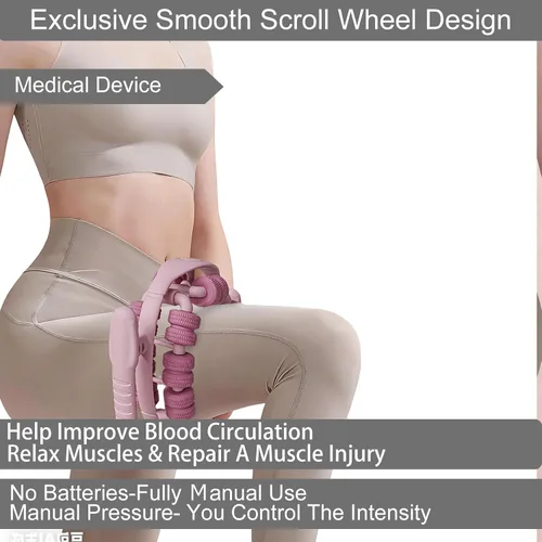 Miniatura 3 de Masajeador de anillo para fascia de piernas envolvente de 360°, rodillo de recuperación muscular de tejido profundo para piernas, masajeador manual