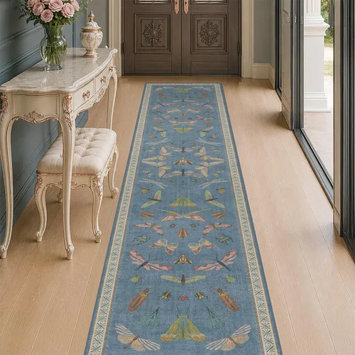 Miniatura 141 de Hazo Haus Alfombra de Baño Bohemia Lavable 2x3, Alfombras Pequeñas para Cocina, Tocador, Puerta Principal Entrada Interior, Antideslizante Pelo Bajo