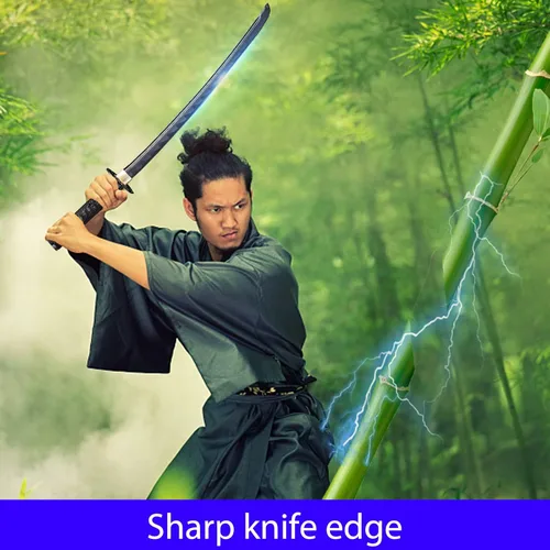 Miniatura 5 de Kamaiwo-1045/1060 hechas a mano forjadas a mano auténticas, las espadas samuráis katana japonesas son un regalo único para hombres. El acero de alto