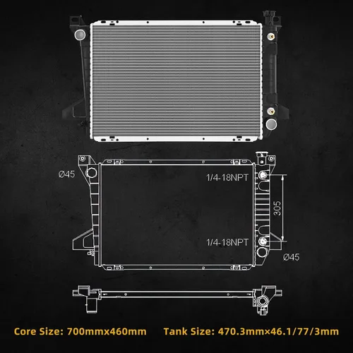 Miniatura 102 de DWVO Radiador compatible con Toyota RAV4 L4 2.0L 2.4L CU2403 2001 2002 2003 2004 2005