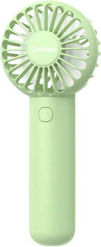 Miniatura 17 de Coohea Mini Ventilador de Mano, Diseño Pequeño y Bonito, 3 Velocidades Potentes, Batería Recargable USB Operada, Ventilador Personal Portátil
