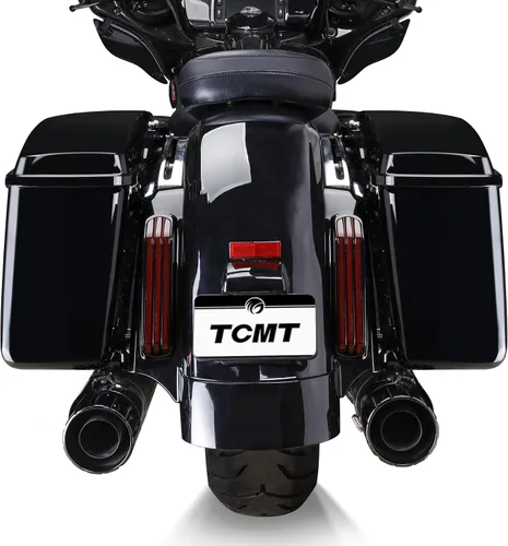Miniatura 9 de TCMT Alforjas duras de 6 x 9 pulgadas, tapas y forros para bocina, inserto de alfombra para Harley 2014-2024 Touring Road King Road Glide Street