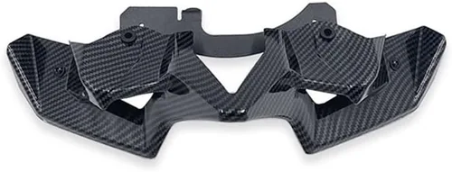 Kit de alerón delantero desnudo para motocicleta, alerón aerodinámico compatible con Kawasaki Z-900 2020 2021 2022 (color : aspecto de fibra de