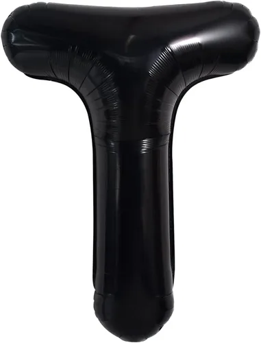 Miniatura 31 de TONIFUL Globos grandes de helio de letras B negras grandes de 40 pulgadas, globos de aluminio Mylar para decoración de suministros de fiesta