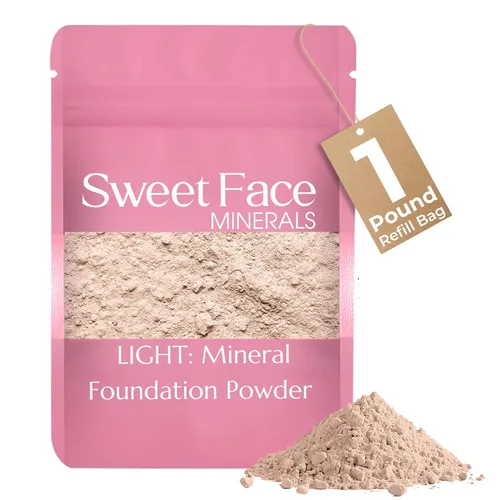 Miniatura 17 de Sweet Face Minerals - Recambio de polvo de base (BEIGE) (bolsa de 0.42 oz) por Sweet Face Minerals, polvo de maquillaje ligero y mineral suelto