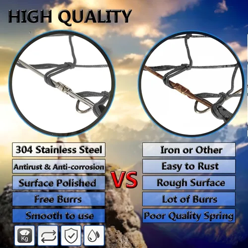 Miniatura 7 de AirFly Foldable Castable Crab Trap - Crab Hawk & Crab Jaw Star Trap with Bait Clip - Portable Fishing Rod Crab Pot for Blue Crabs & Dungeness