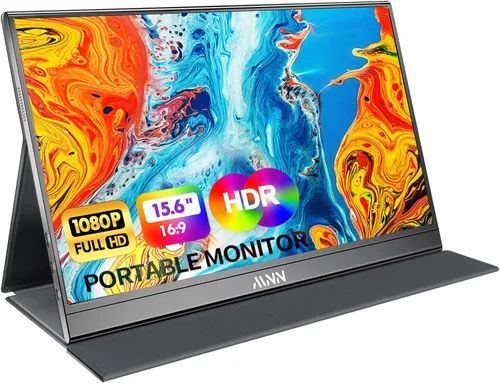 Miniatura 13 de MNN Monitor portátil de 14 pulgadas FHD 1920 * 1200P USB C HDMI Ultradelgado IPS para viajes con altavoces, HDR Plug&Play, monitor externo