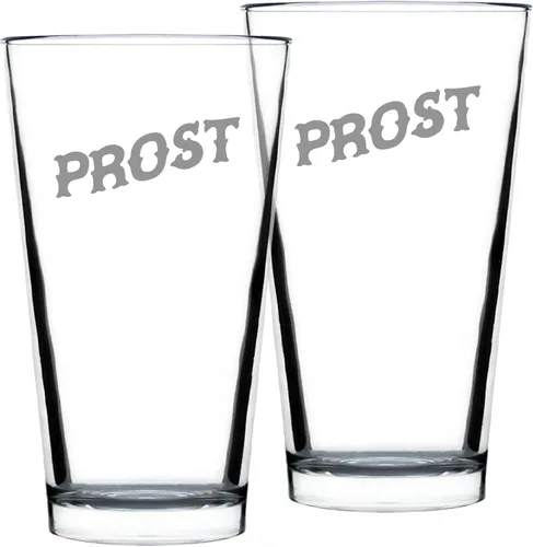 Miniatura 5 de Custom Prost - German Cheers - Vasos divertidos de pinta para cerveza - Decoración de fiesta temática de Alemania para hombres y mujeres - Taza