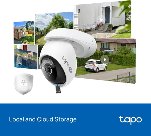 Miniatura 10 de Tapo - Cámara de seguridad para exteriores con cable, panorámica/inclinación, 4K 8MP, detección gratuita de personas/vehículos y vista de 360°
