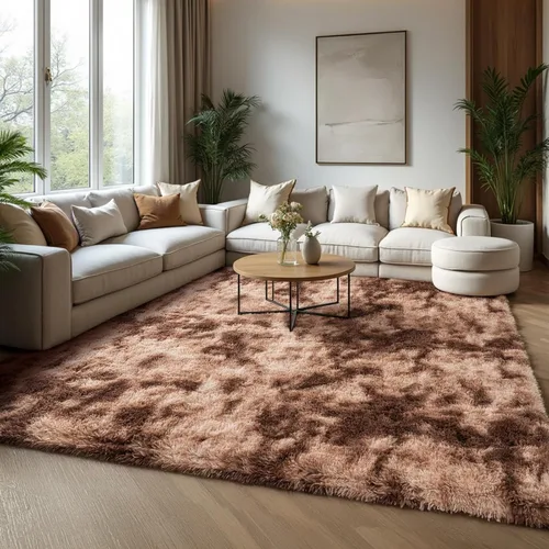 Miniatura 47 de Zentavio Alfombras de área para sala de estar, alfombras grises para dormitorio, alfombra de 4 x 6, alfombra mullida, peluda y suave, shag estética