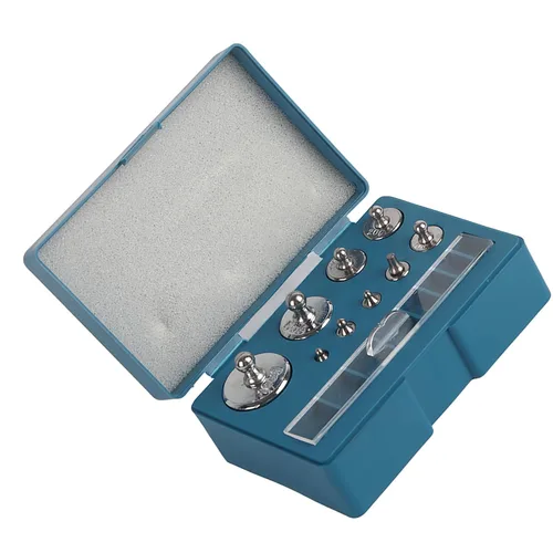Miniatura 9 de Juego de pesas a escala para calibración de joyas, de precisión 17x 211.1g 10 mg a 100 g, de bolsillo