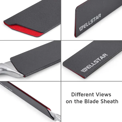 Miniatura 7 de WELLSTAR - Juego de protectores de filo de cuchillo, 11 piezas de fundas universales para cuchillas, fundas protectoras de cuchillas de ABS libres