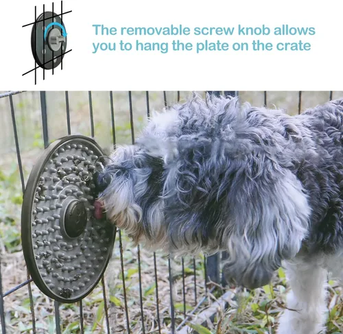 Miniatura 2 de Avont Tapete para lamer para perros y gatos, tapete para lamer jaula de perros y gatos, alimentador lento para alimentos húmedos, almohadilla
