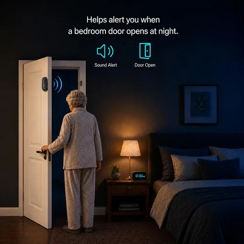 Miniatura 6 de Alarmas para puerta de piscina para seguridad del hogar, volumen de 0 a 120 dB ajustable con 4 modos, alarma de puerta inalámbrica con control